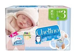 CHELINO PAÑAL INFANTIL TALLA 3 (4-10 KG) 36 UDS