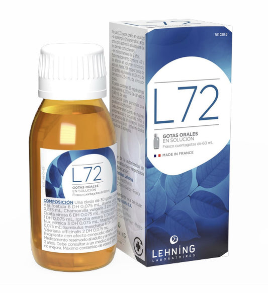 LEHNING L72 INSOMNIO, ANSIEDAD, NERVIOSISMO 60ML