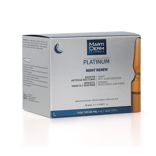 MARTIDERM PLATINUM NIGHT RENEW AMPOLLAS 10 AMP