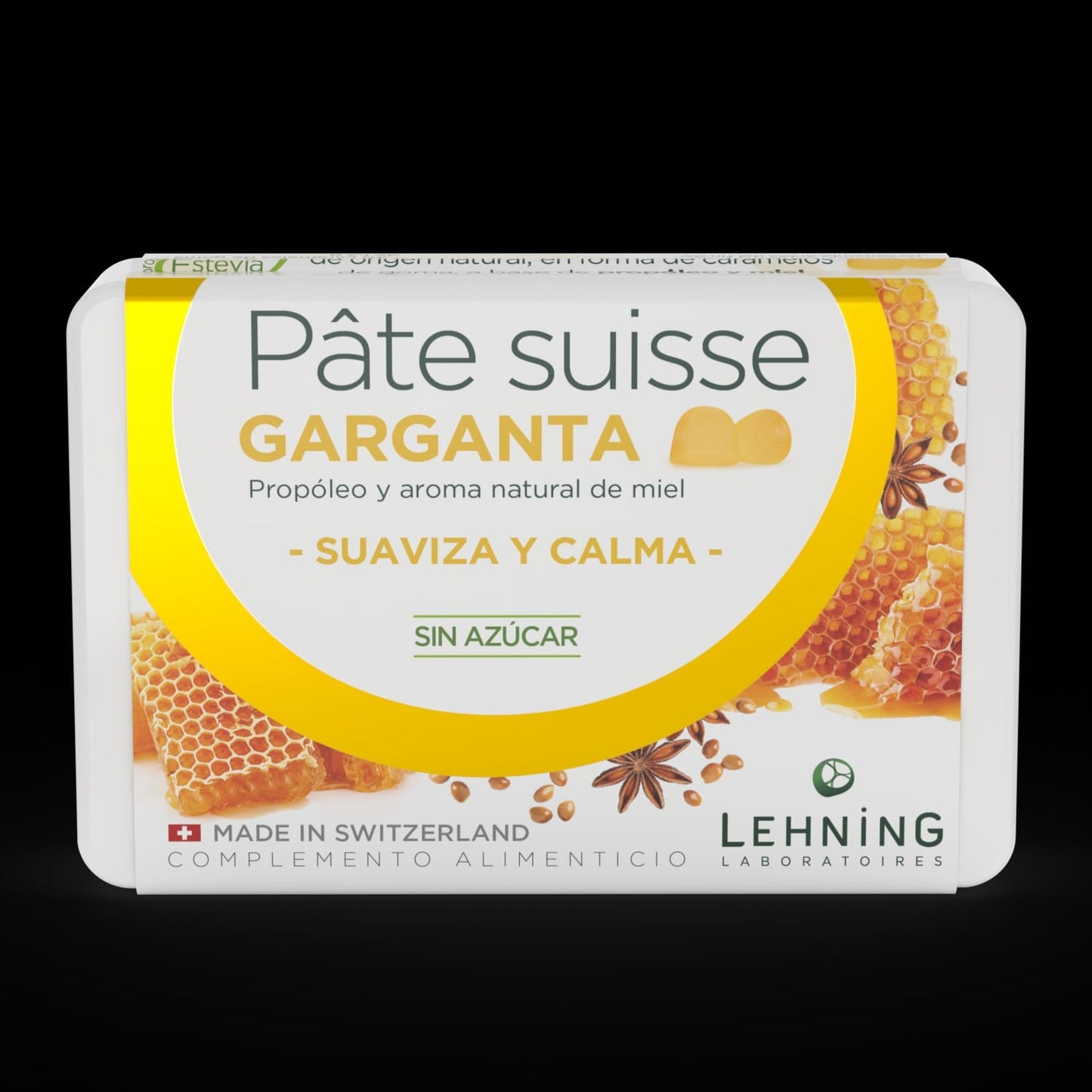 PATE SUISSE GARGANTA 40 CARAMELOS