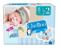 CHELINO PAÑAL INFANTIL TALLA 2 (3-6 KG) 28 UDS