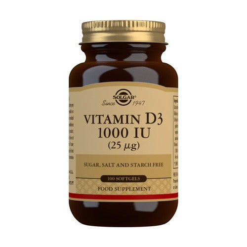 SOLGAR VITAMINA D3 1000UI 100 COMPRIMIDOS